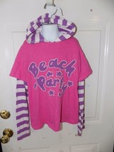 Mini Boden Beach Party Long Sleeve Hoodie Shirt Size 11/12Y Euc No Marks - £14.03 GBP