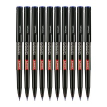 10 Extra Fine Tip Permanent Marker Pen Blue CD / DVD/OHP Marker Water Pr... - $186.77 MXN