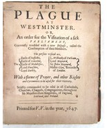 The Plague at Westminster, An order for the Visitation of a Sick Parliam... - $495.00