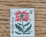US Stamp Christmas Poinsettia 5c Used - £0.73 GBP