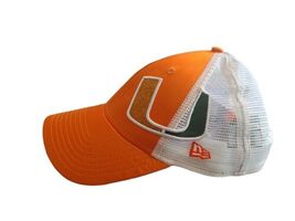 New Era UNIVERISTY OF MIAMI Hurricanes Women's SnapBack Mesh Trucker hat... - $11.76