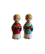 Vintage Christmas Paper Mache Choir Boy Carolers Set Figurines Japan Red... - $277.64 MXN