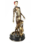 Franklin Mint House of ERTE &quot;Leopard&quot; Limited Ed. Porcelain Art Deco Fig... - $214.68