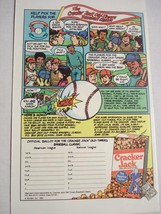 1983 Color Cartoon Ad Cracker Jack with Hank Aaron - £6.38 GBP