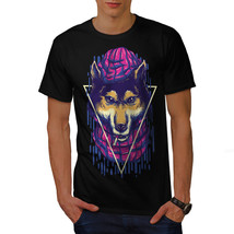 Pink Hat Fashion Cool Dog Shirt  Men T-shirt - £10.25 GBP