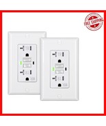 Compact 2-Pack GFCI Outlets - Weather &amp; Tamper-Resistant with Indicator ... - $618.88 MXN