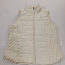 US Polo Assn 015111PC Women’s Cream Full Zip Sleeveles Puffer Vest Size XL  image 9