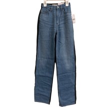 PACSUN Denim Jeans 90’s Boyfriend Black Blue Split Tone waist 22/21 - £31.15 GBP