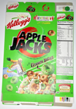 2000 Empty Apple Jacks with Green Jacks 15OZ Cereal Box SKU U200/347 - £14.83 GBP