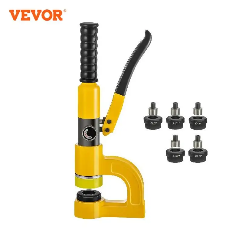 VEVOR 6T Hydraulic Hole Puncher Compact Brie Manual Hole Digger Punch Tool W/ 5D - £263.26 GBP