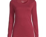 No Boundaries Juniors&#39; Long Sleeve Tee, Red Size M(7-9) - $13.85