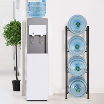 Water Cooler Jug Rack 4-Tier Heavy Duty Water Bottle Holder Storage Home... - $66.08