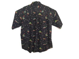 Bimini Bay Black Hawaiian Fish Outfitter Button Down Large Shirt Men&#39;s C... - £12.54 GBP