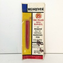 1960&#39;s Wearever Ink Filled Barrel Refill Felt Tip Pen New Sealed Fountai... - $18.69