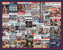 New England Patriots 2017 Super Bowl Newspaper Headline Collage Print.  - $14.99+