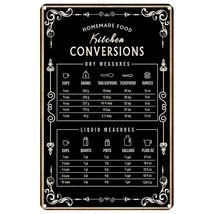 Kitchen Conversion Chart Baking Knowledge Tin Sign Baking Signs Wall Dec... - £10.27 GBP