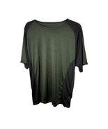 Real Essentials Mens Size XL Colorblock Athletic T-Shirt Heathered Green... - $14.03 CAD