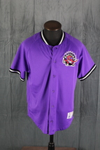 Toronto Raptors Warm Up shirt - Classic Purple by Mitchell and Ness - Men&#39;s L - £39.12 GBP