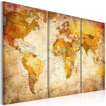 Tiptophomedecor Stretched Canvas World Map Art - Antique Travel - Stretched &amp; Fr - £62.84 GBP+