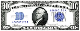 Currency Bank Note Poster -  US $10.00 Dollar (1934) - Canvas Poster 10&quot;... - $19.99