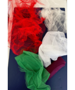 Mesh netting tulle remnant fabric lot - $19.75