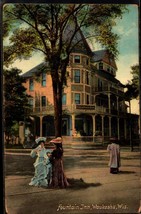 Waukesha, Wi Wisconsin Fountain Inn Vintage 1922 Postcard BK53 - £4.67 GBP