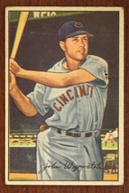 Vintage Baseball Card 1952 Bowman #42 Johnny Wyrostek Cincinnati Reds Outfield - £9.06 GBP