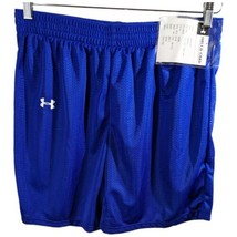 Womens Royal Blue Mesh Athletic Shorts Sz Large Under Armour - $29.26