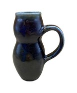 Hand Thrown Studio Art Pottery Large 6.25” Coffee Mug Green Colors Signe... - $338.51 MXN