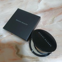 NEW! Genuine GUCCI Guilty Two Way Compact Makeup Mirror Black Round Magnifying - £79.13 GBP