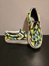 Vans Slip on Shoes &quot;Glow Sharks&quot; Glowing In The Dark Youth Size 3.0 With... - $39.59