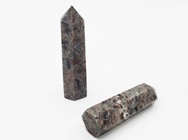 Yoderite Flame Stone Tower ~ Energy Crystal Tower For Strength, Meditation, Witc - $20.00