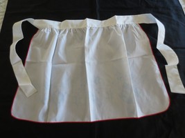 Vintage HOLLY &amp; BERRIES DESIGN Stamped CROSS STITCH HALF APRON to Complete - $4.95