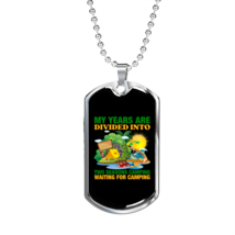Camper Necklace Years Are Divided Into Camping Necklace Stainless Steel or 18k  - £37.52 GBP+