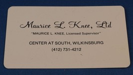 Maurice Knee Advertising Plastic Prayer Card - $14.84