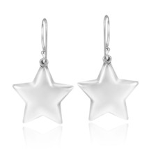 Simply Adorable Lucky Stars Sterling Silver Dangle Earrings - £12.47 GBP