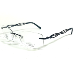 Marchon Airlock ENCHANTMENT 201 320 Brille Rahmen Blau Rechteckig 52-18-140 - $83.79