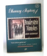 Dr. Bruderstien Vanishes  John Sherwood 1949 A Mercury Mystery  - £11.96 GBP