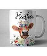 Cow Coffee Mug, Farm Gifts, Personalized Cow Mug, Custom Name Mug, Farm ... - £13.42 GBP