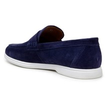 Belvedere Men's Walking Shoes Penny Loafer Niko Navy Suede Leather image 4