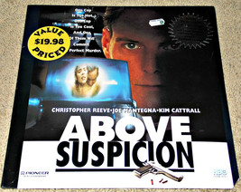 ABOVE SUSPICION 1995 Laser Disc--Christopher Reeve Thriller--SEALED!  An... - £14.85 GBP