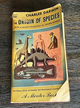 The Origin of Species Charles Darwin w/ Intro by Julian Huxley Vintage Book 1958 - £7.62 GBP