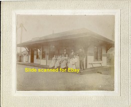 Roeders Schuylkill Co. Pennsylvania Reading Railroad Station Photo Cabinet Card - £23.32 GBP