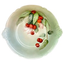 Antique GDA Limoges France Bowl Hand Painted Cherry Cherries 1900s Signed 9.5” - £23.60 GBP