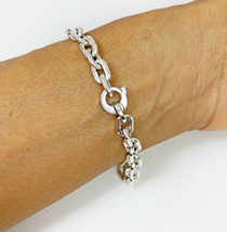 Cable Angel Chain Bracelet 925 Sterling Silver, Handmade Unisex Chain Bracelet - £131.41 GBP+