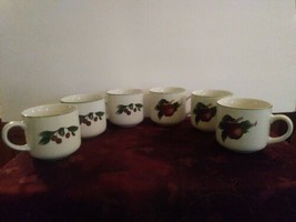 Set of 6 Cades Cove Collection Coffee Cup  Citation Apple Blossoms Mug Cherries - £24.90 GBP