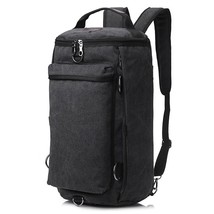Men Huge Luggage Travel Bag Army Green Bucket Backpack Multifunctional C... - £60.78 GBP