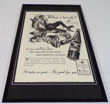 1937 Hires RJ Root Juice Beer Framed 11x17 ORIGINAL Vintage Advertising Poster - £54.17 GBP