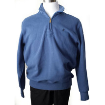 IZOD Men Size M 1/4 Zip Neck Blue Men Sweatshirt  - £19.67 GBP