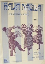 Vintage Hava Nagila Sheet Music 1967 Israeli Folk Song - £4.68 GBP